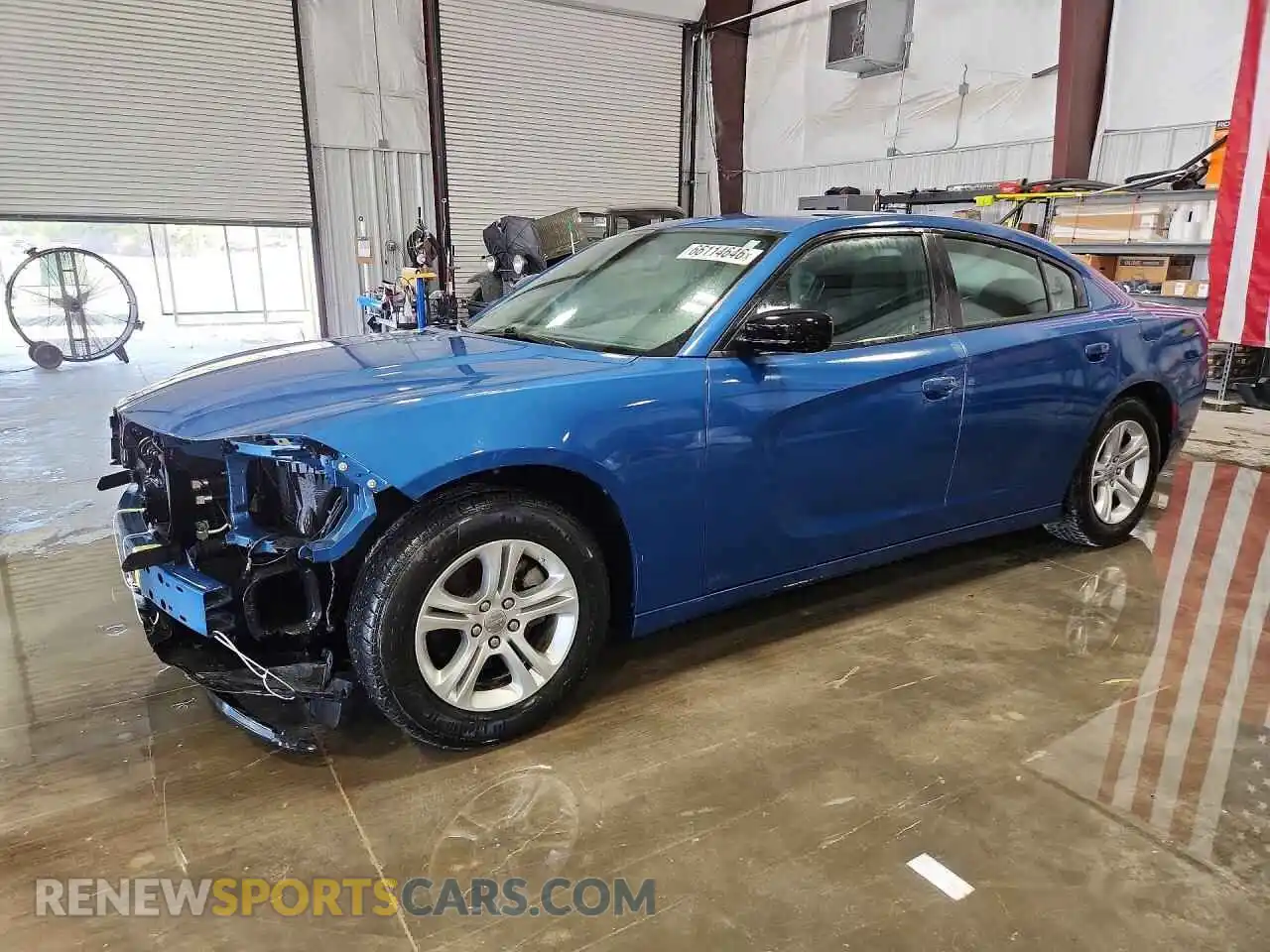 1 Photograph of a damaged car 2C3CDXBG2PH686881 DODGE CHARGER 2023