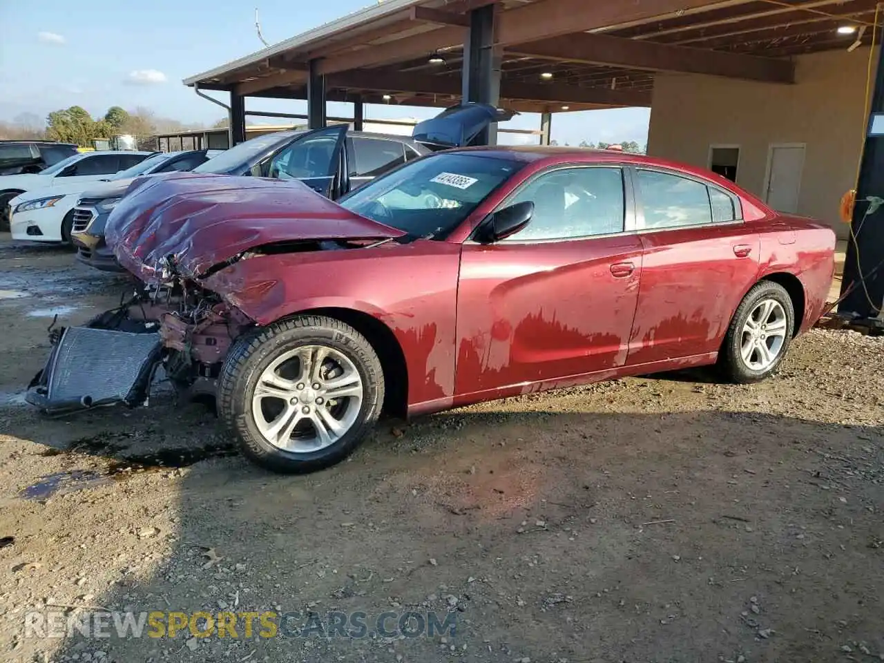 1 Photograph of a damaged car 2C3CDXBG3PH509112 DODGE CHARGER 2023
