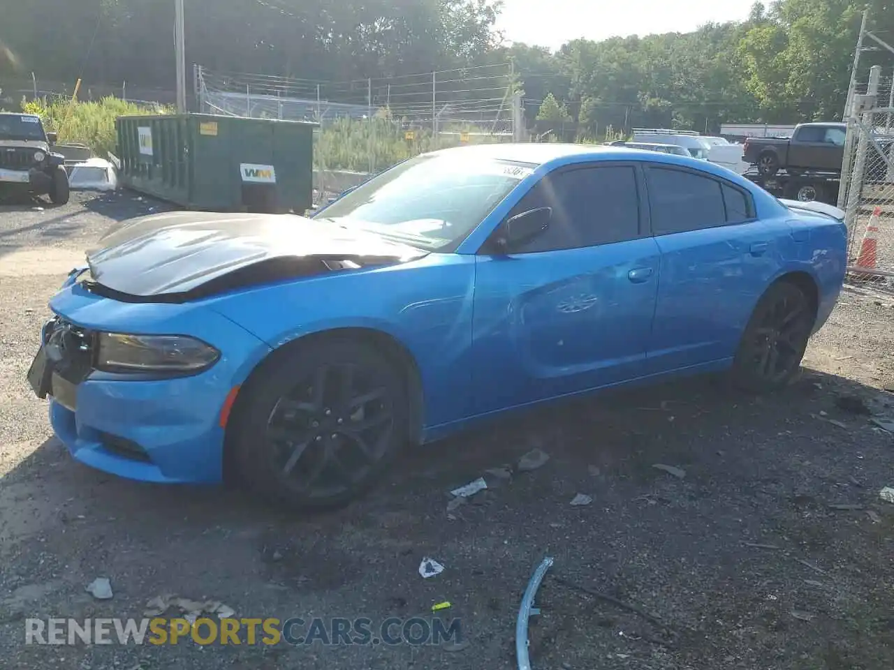 1 Photograph of a damaged car 2C3CDXBG3PH600574 DODGE CHARGER 2023