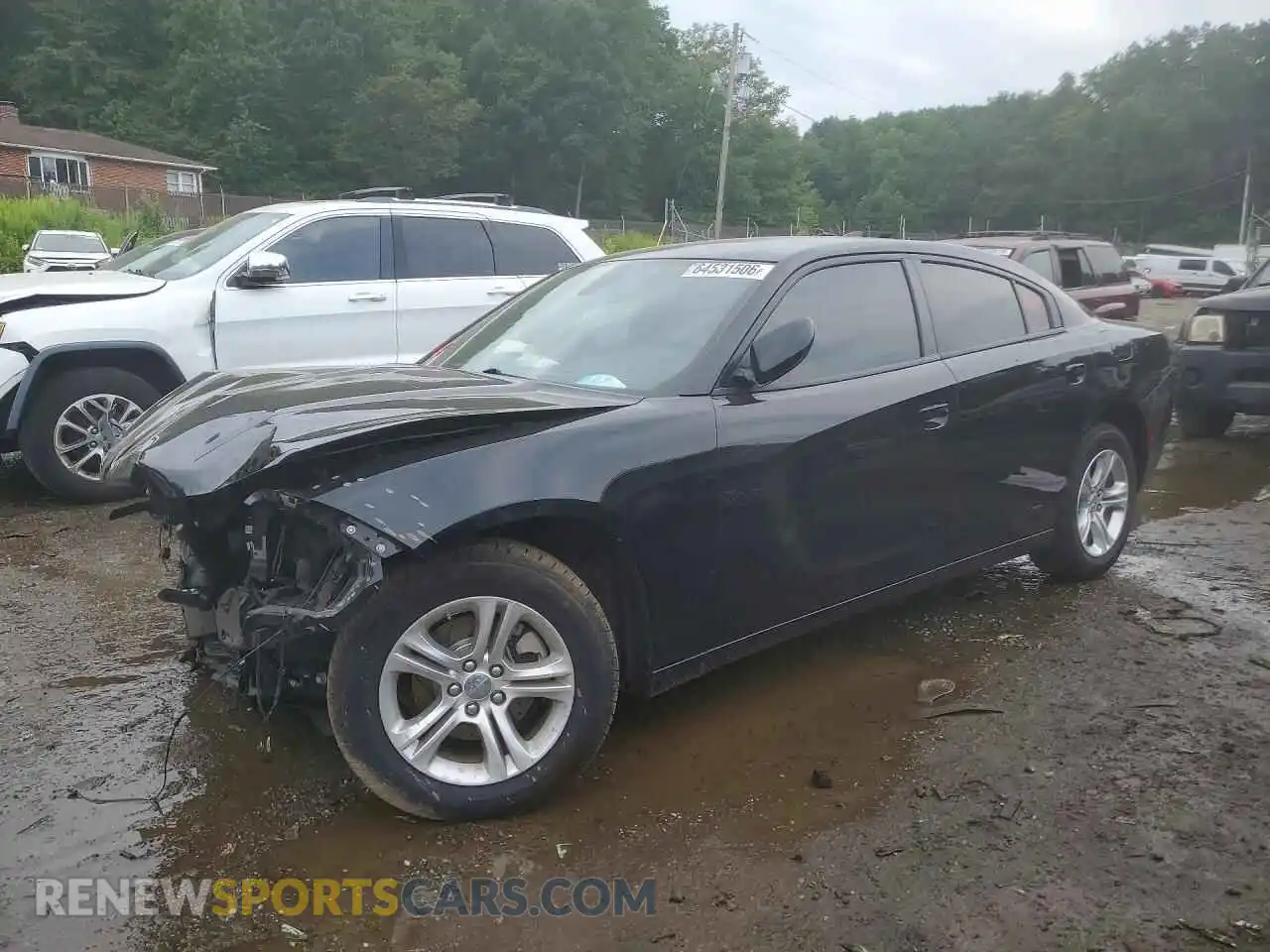 1 Photograph of a damaged car 2C3CDXBG3PH673654 DODGE CHARGER 2023