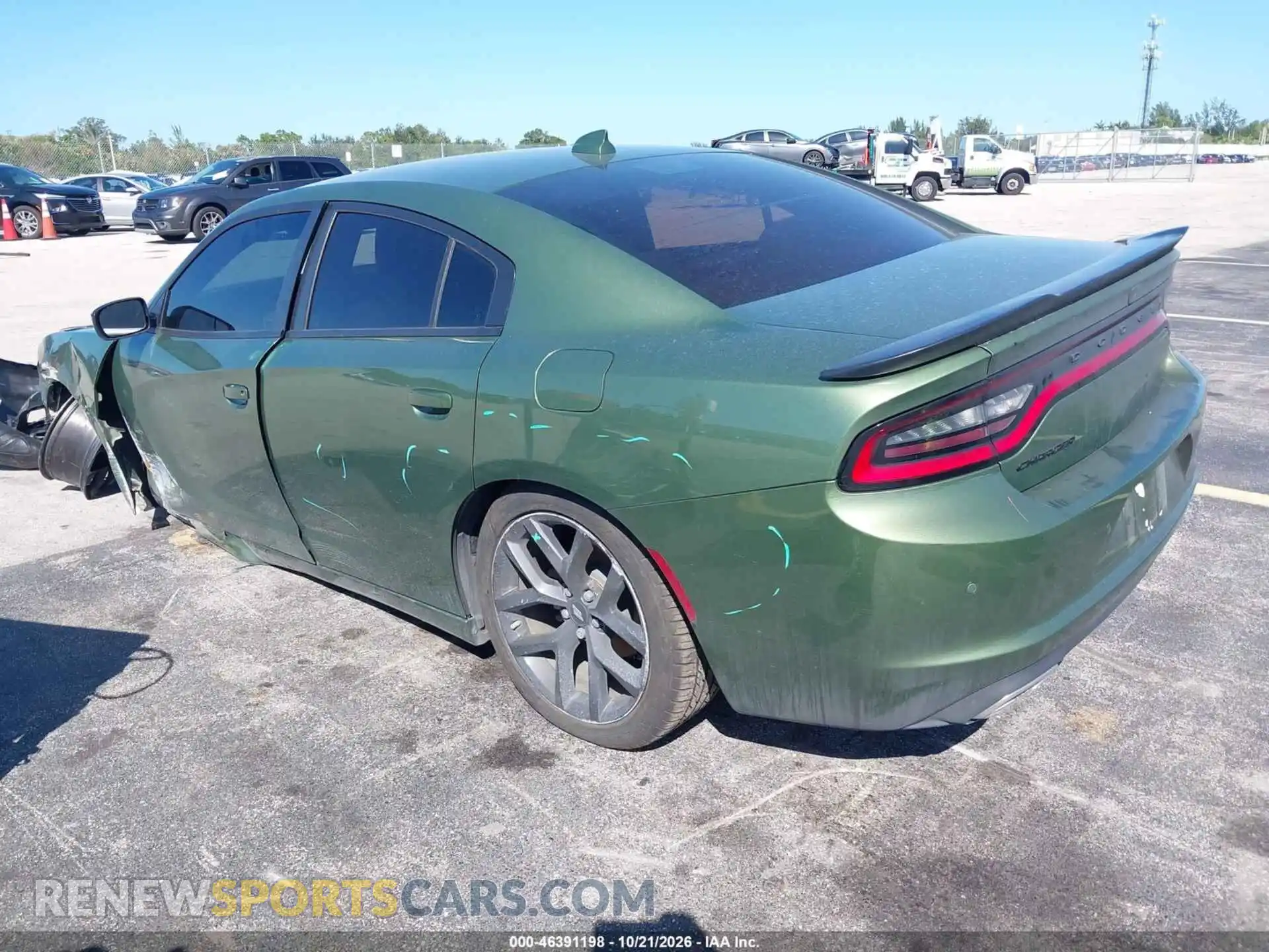 3 fotografías del automóvil dañado 2C3CDXBG4PH592324 DODGE CHARGER 2023