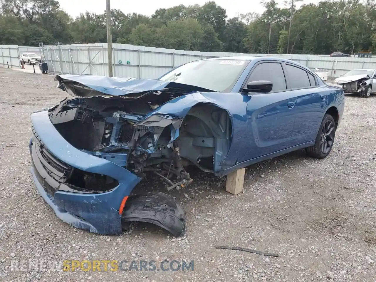 1 Photograph of a damaged car 2C3CDXBG5PH607770 DODGE CHARGER 2023