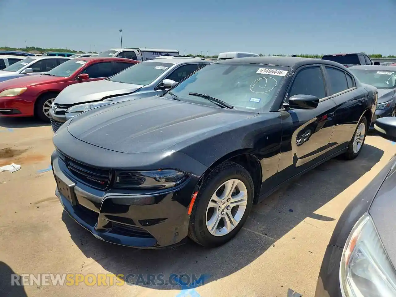 1 Photograph of a damaged car 2C3CDXBG5PH702989 DODGE CHARGER 2023