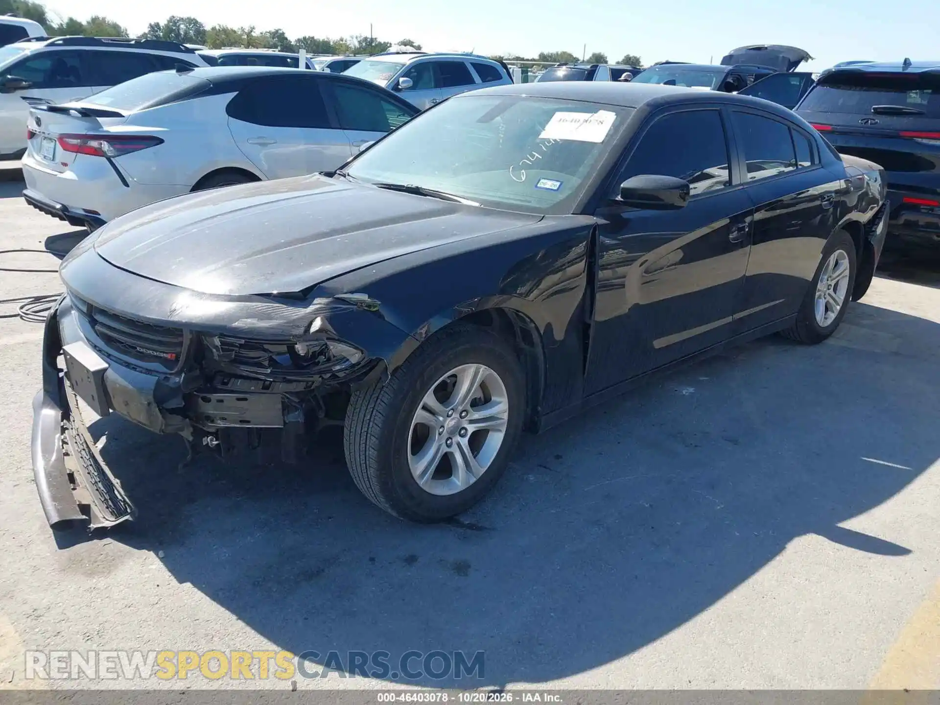 2 Photograph of a damaged car 2C3CDXBG6PH674149 DODGE CHARGER 2023