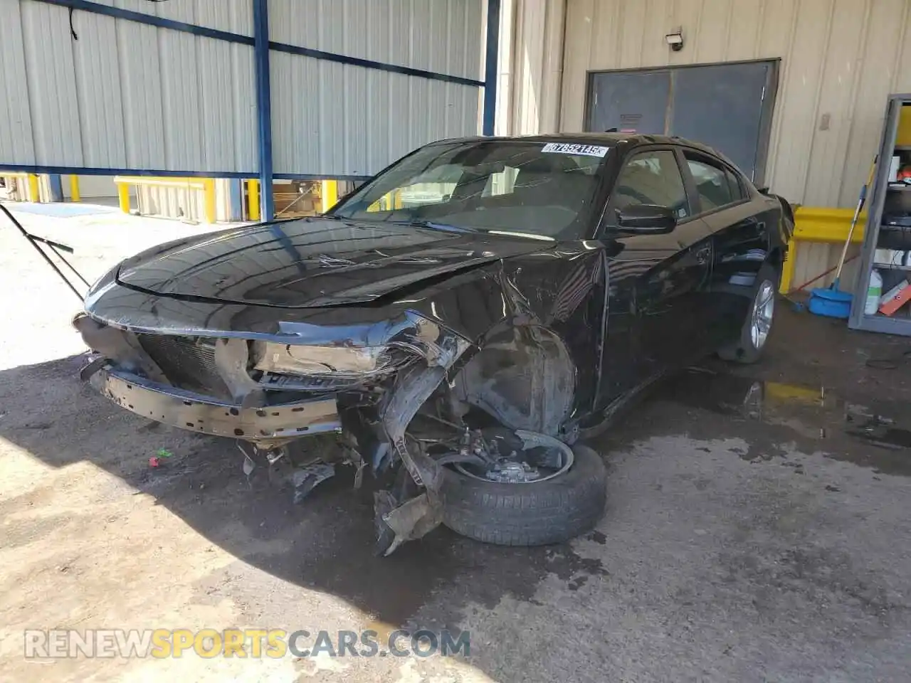 1 Photograph of a damaged car 2C3CDXBG6PH691033 DODGE CHARGER 2023