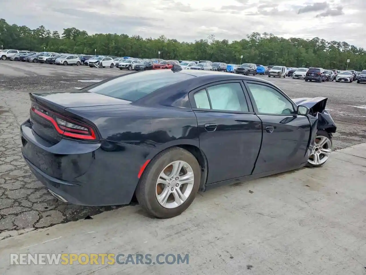 3 fotografías del automóvil dañado 2C3CDXBG7PH579549 DODGE CHARGER 2023