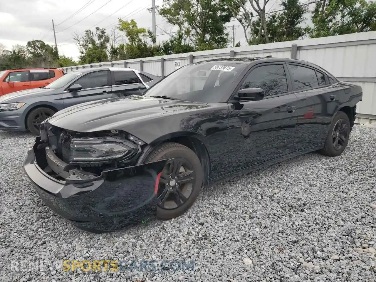 1 Photograph of a damaged car 2C3CDXBG7PH608435 DODGE CHARGER 2023