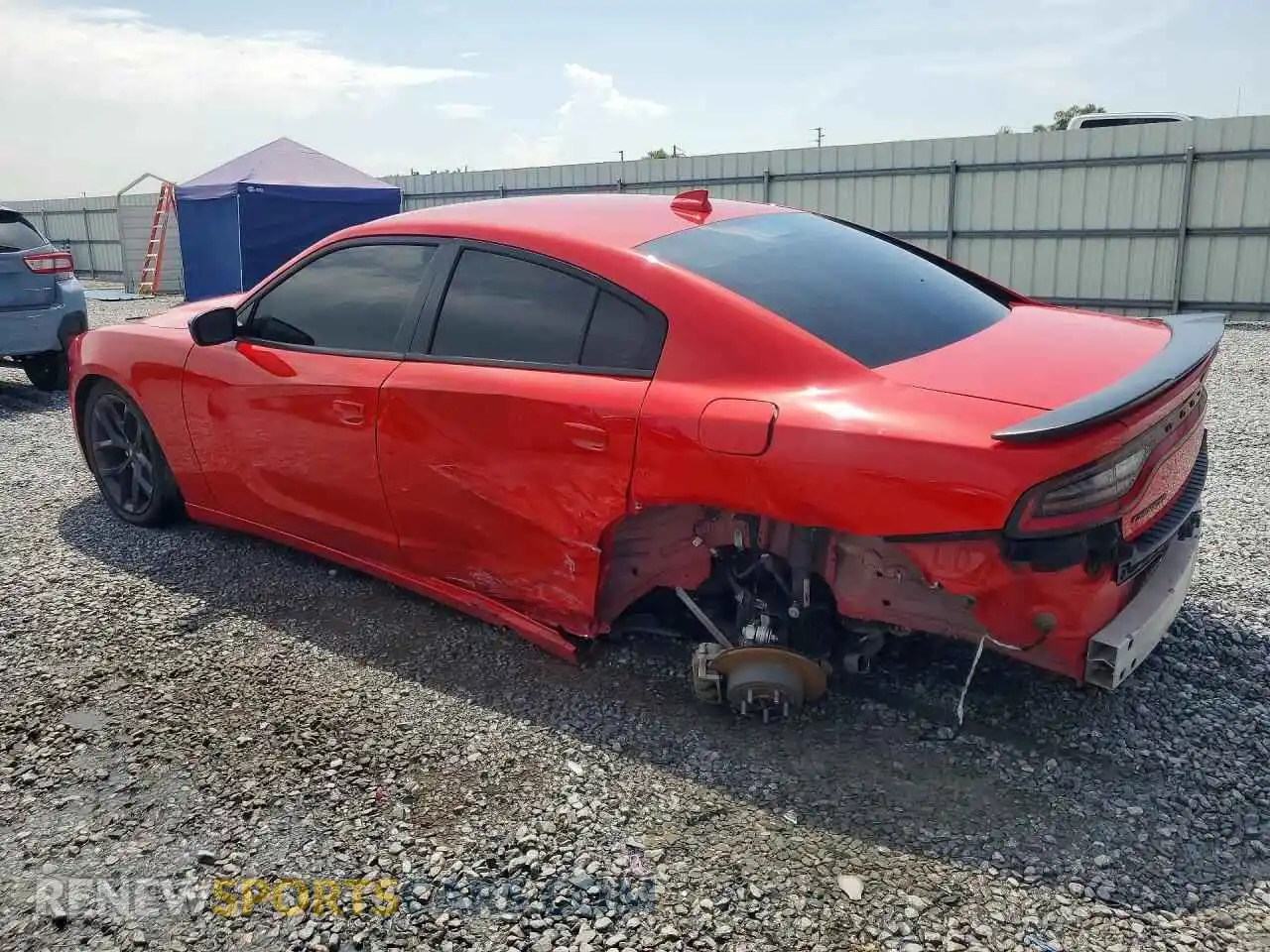 2 fotografías del automóvil dañado 2C3CDXBG7PH612579 DODGE CHARGER 2023
