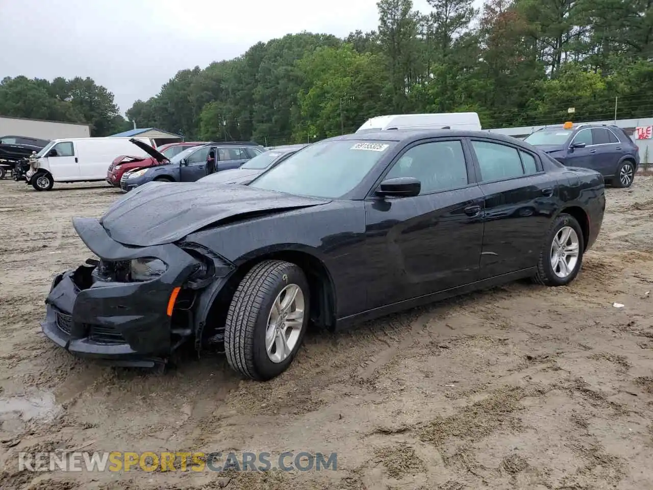 1 Photograph of a damaged car 2C3CDXBG7PH656971 DODGE CHARGER 2023