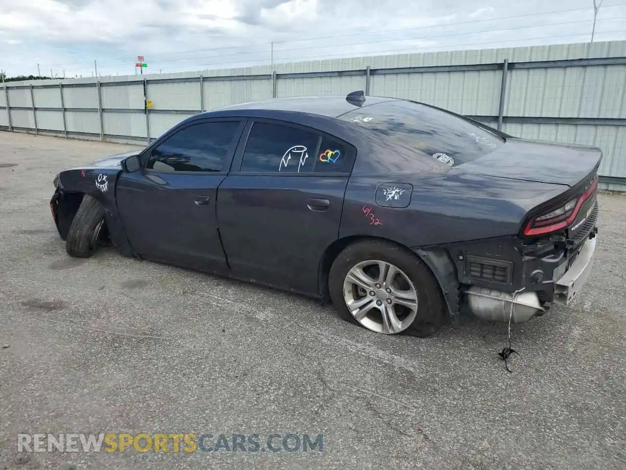 2 Photograph of a damaged car 2C3CDXBG7PH700306 DODGE CHARGER 2023