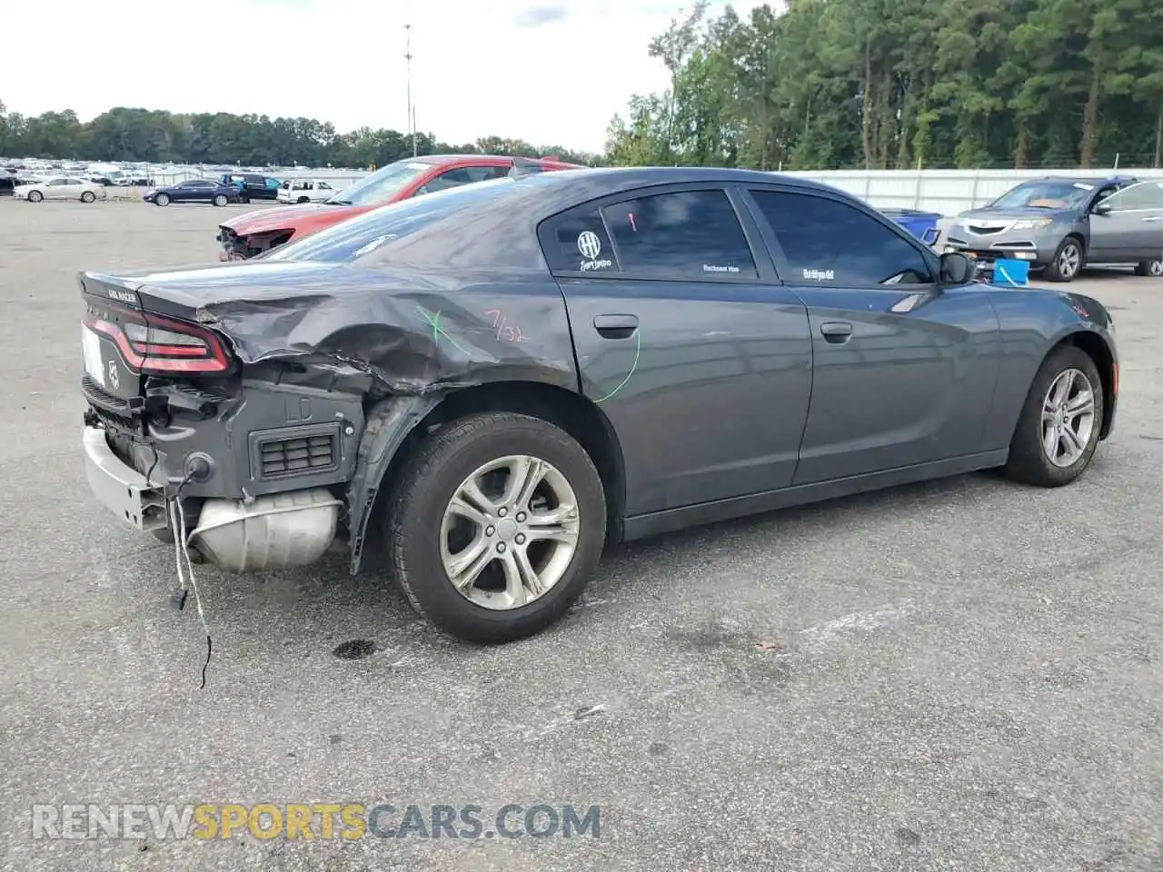 3 Photograph of a damaged car 2C3CDXBG7PH700306 DODGE CHARGER 2023