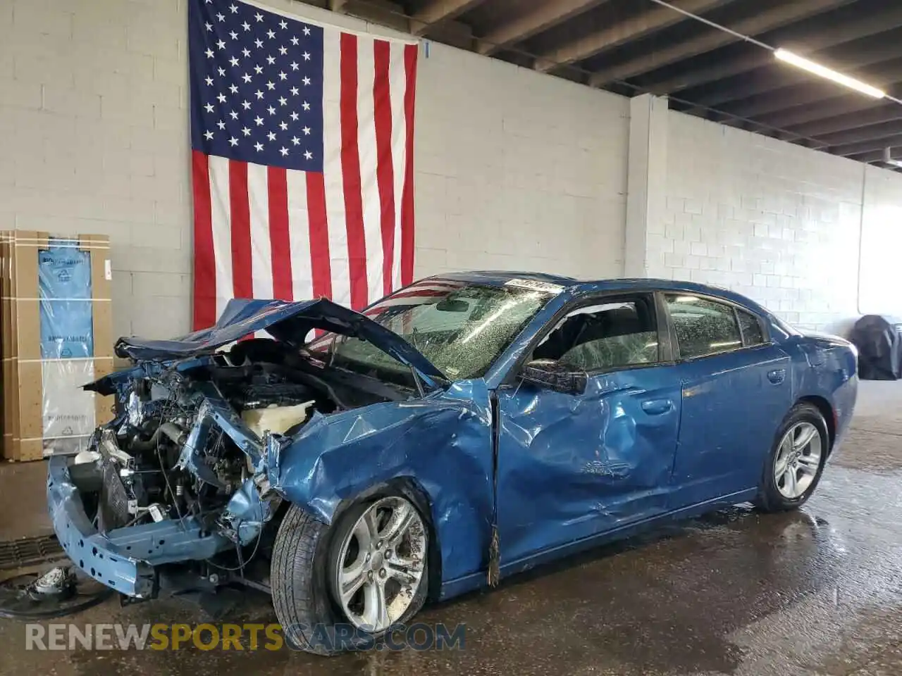 1 Photograph of a damaged car 2C3CDXBG8PH556541 DODGE CHARGER 2023