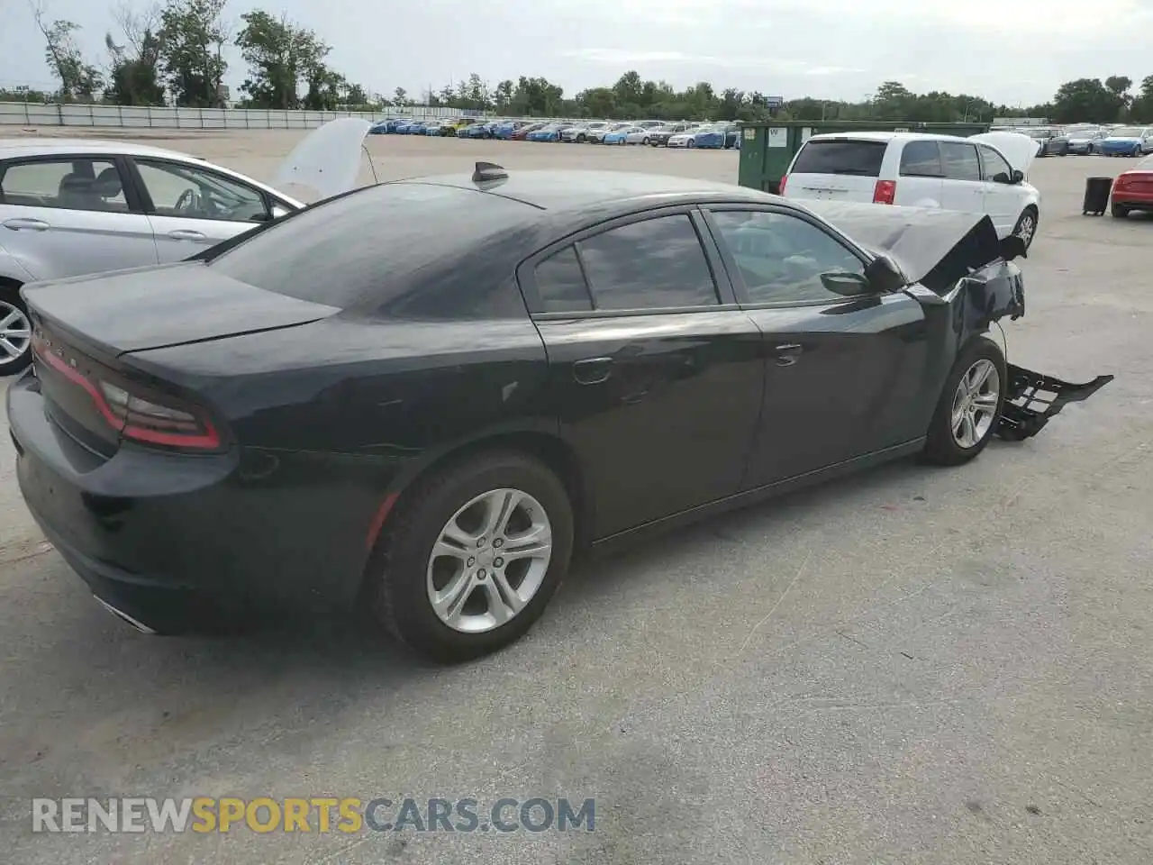 3 fotografías del automóvil dañado 2C3CDXBG8PH589619 DODGE CHARGER 2023