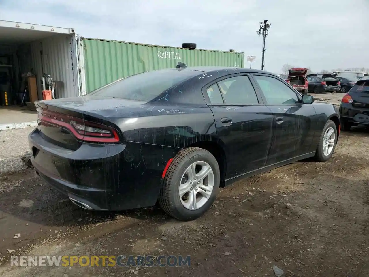 3 Фотография поврежденного автомобиля 2C3CDXBG8PH697710 DODGE CHARGER 2023