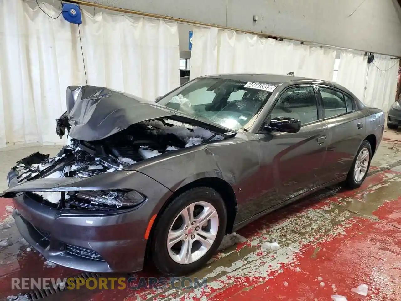 1 Photograph of a damaged car 2C3CDXBG9PH531258 DODGE CHARGER 2023
