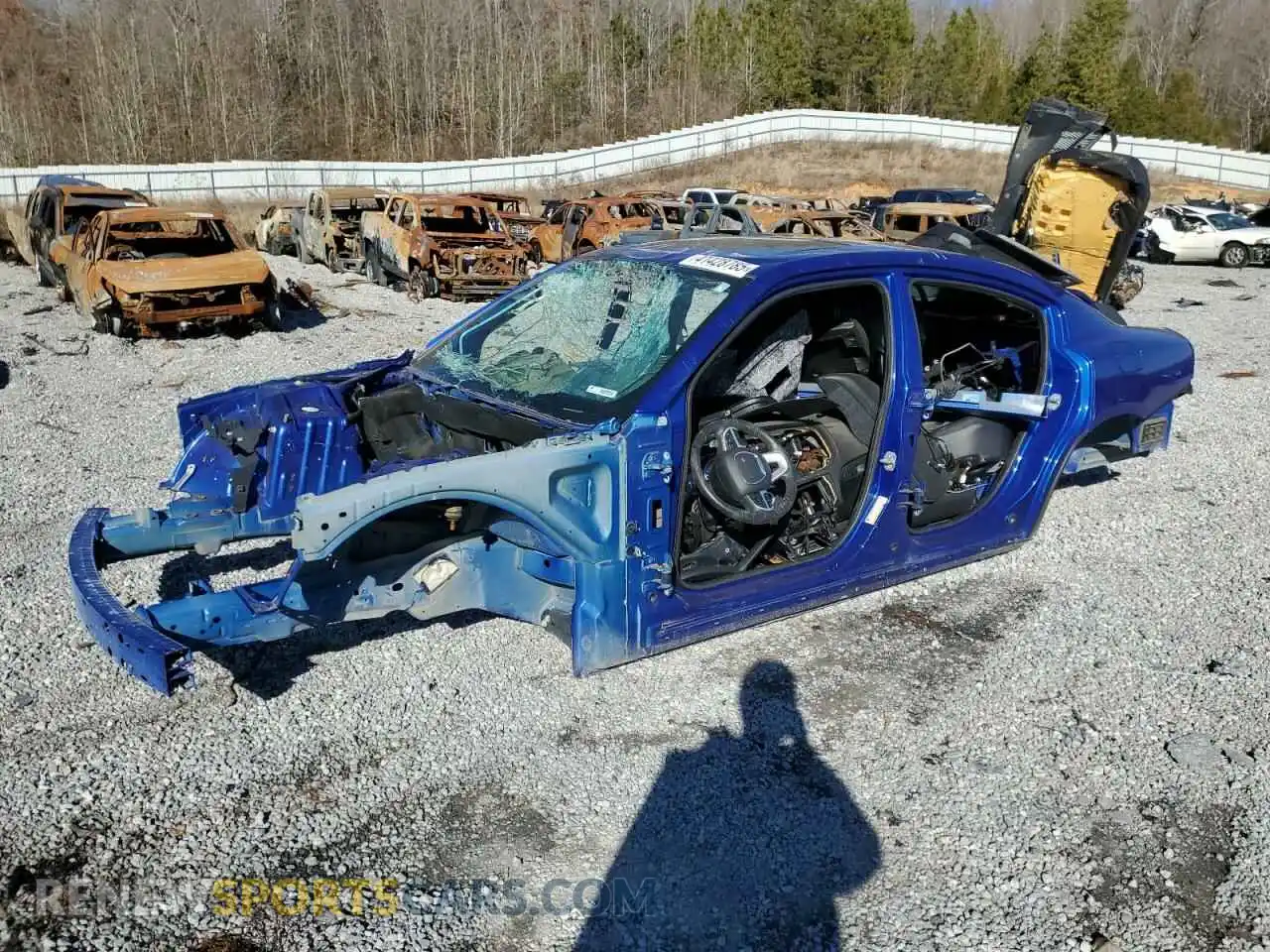 1 Photograph of a damaged car 2C3CDXBG9PH535844 DODGE CHARGER 2023