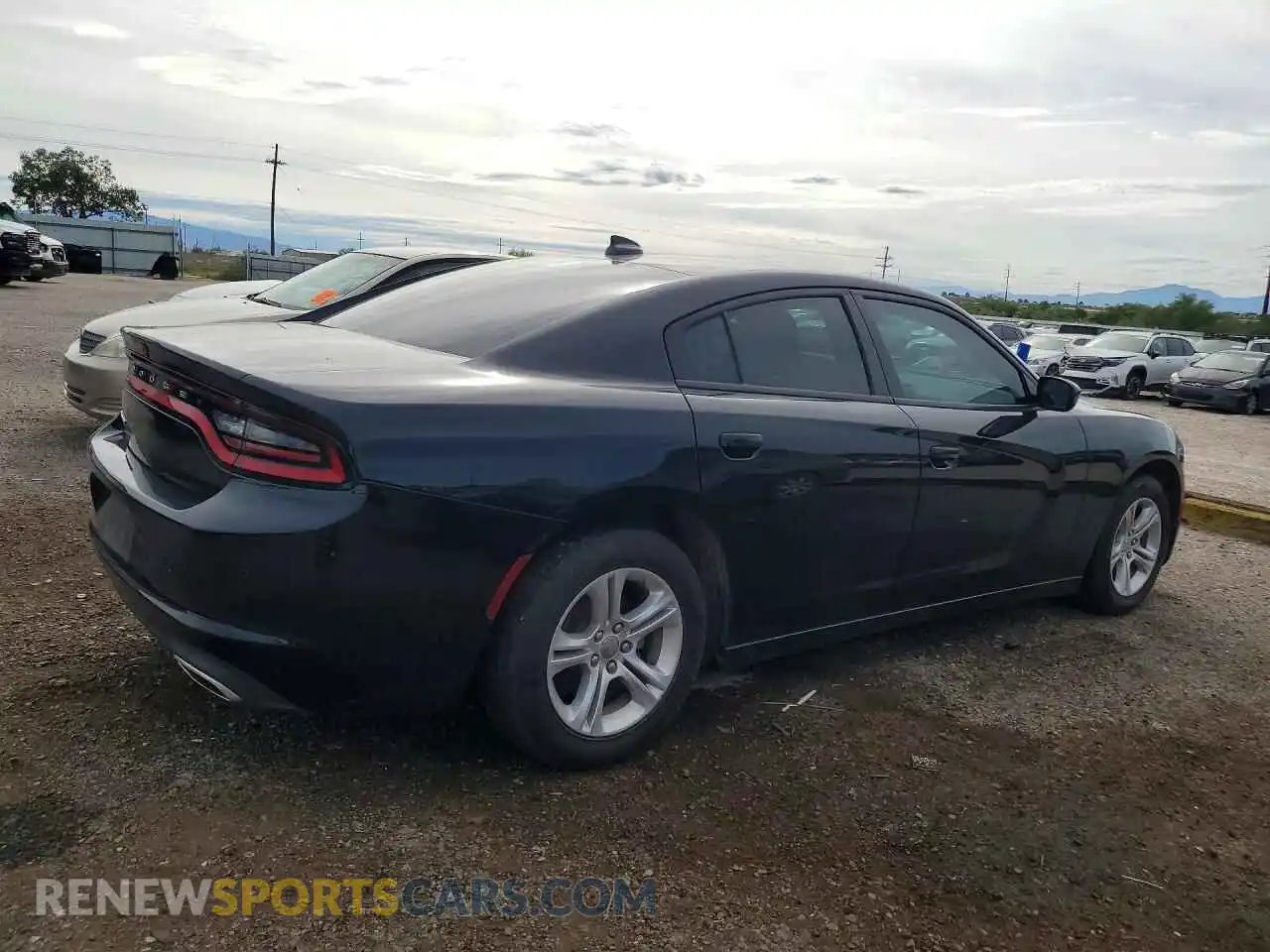 3 fotografías del automóvil dañado 2C3CDXBG9PH608078 DODGE CHARGER 2023
