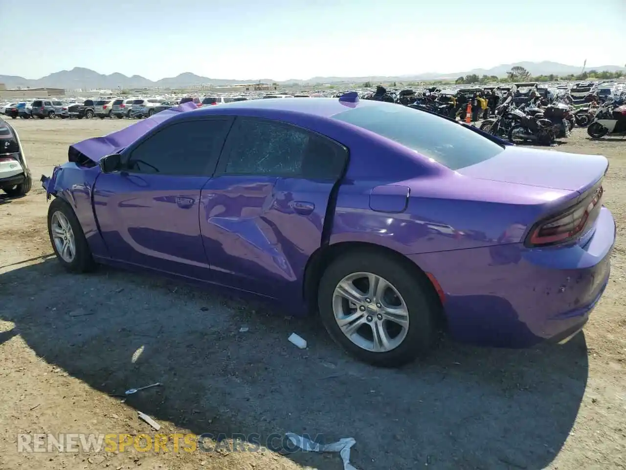 2 Photograph of a damaged car 2C3CDXBG9PH675263 DODGE CHARGER 2023
