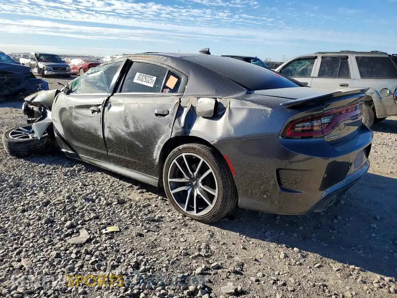 2 Photograph of a damaged car 2C3CDXCT0PH703415 DODGE CHARGER 2023