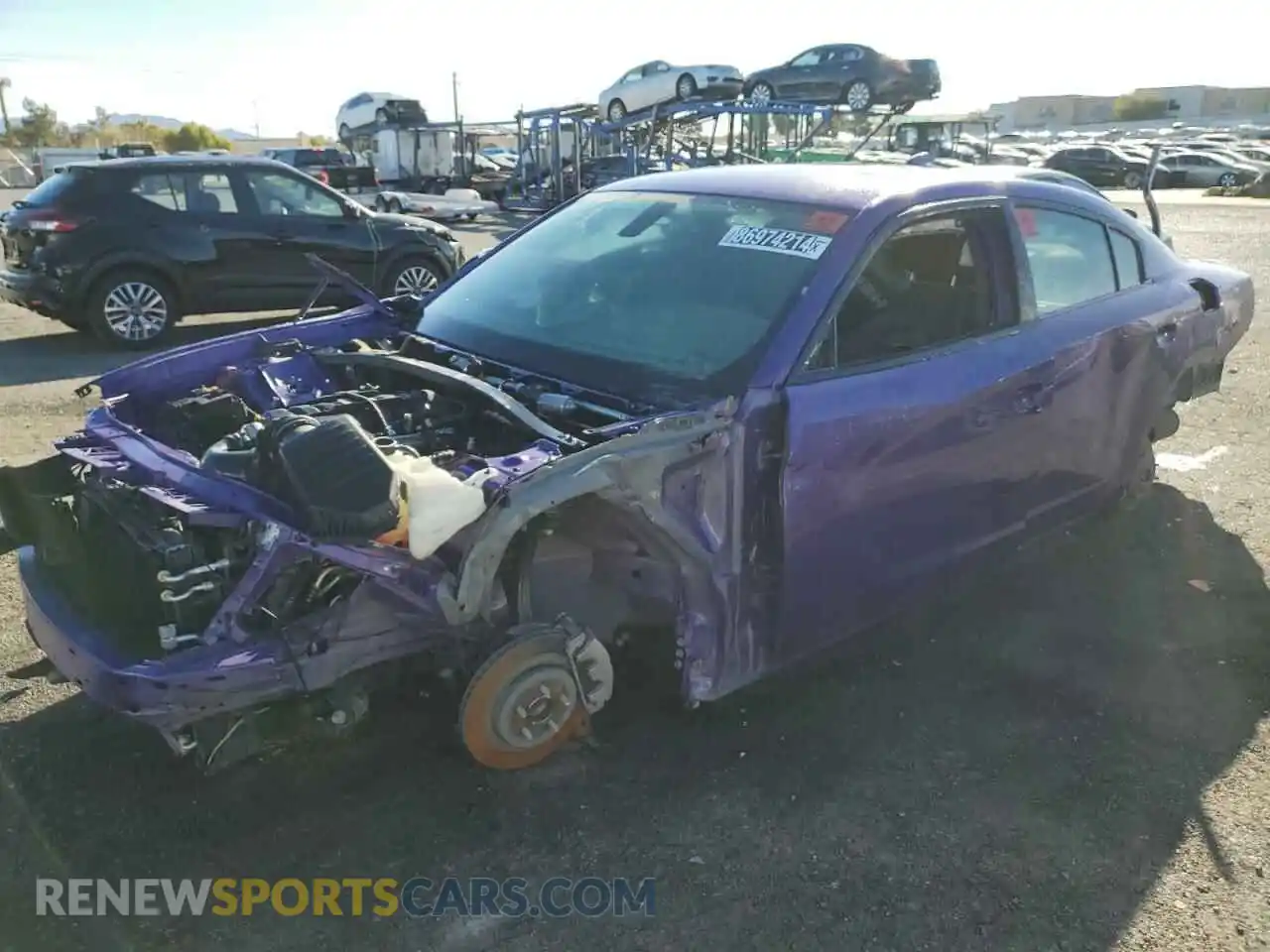 1 Photograph of a damaged car 2C3CDXCT1PH604473 DODGE CHARGER 2023
