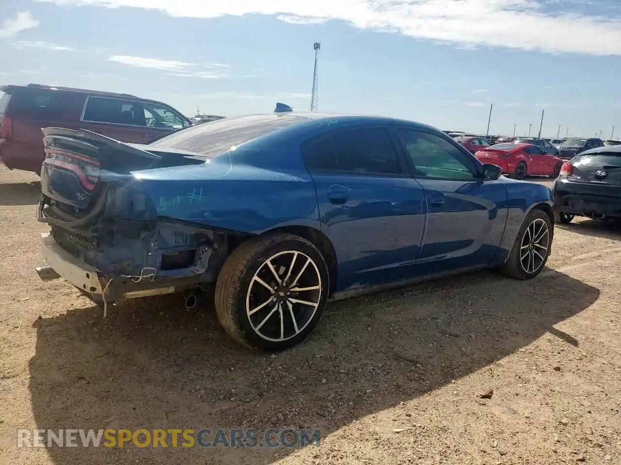 3 Photograph of a damaged car 2C3CDXCT3PH643856 DODGE CHARGER 2023