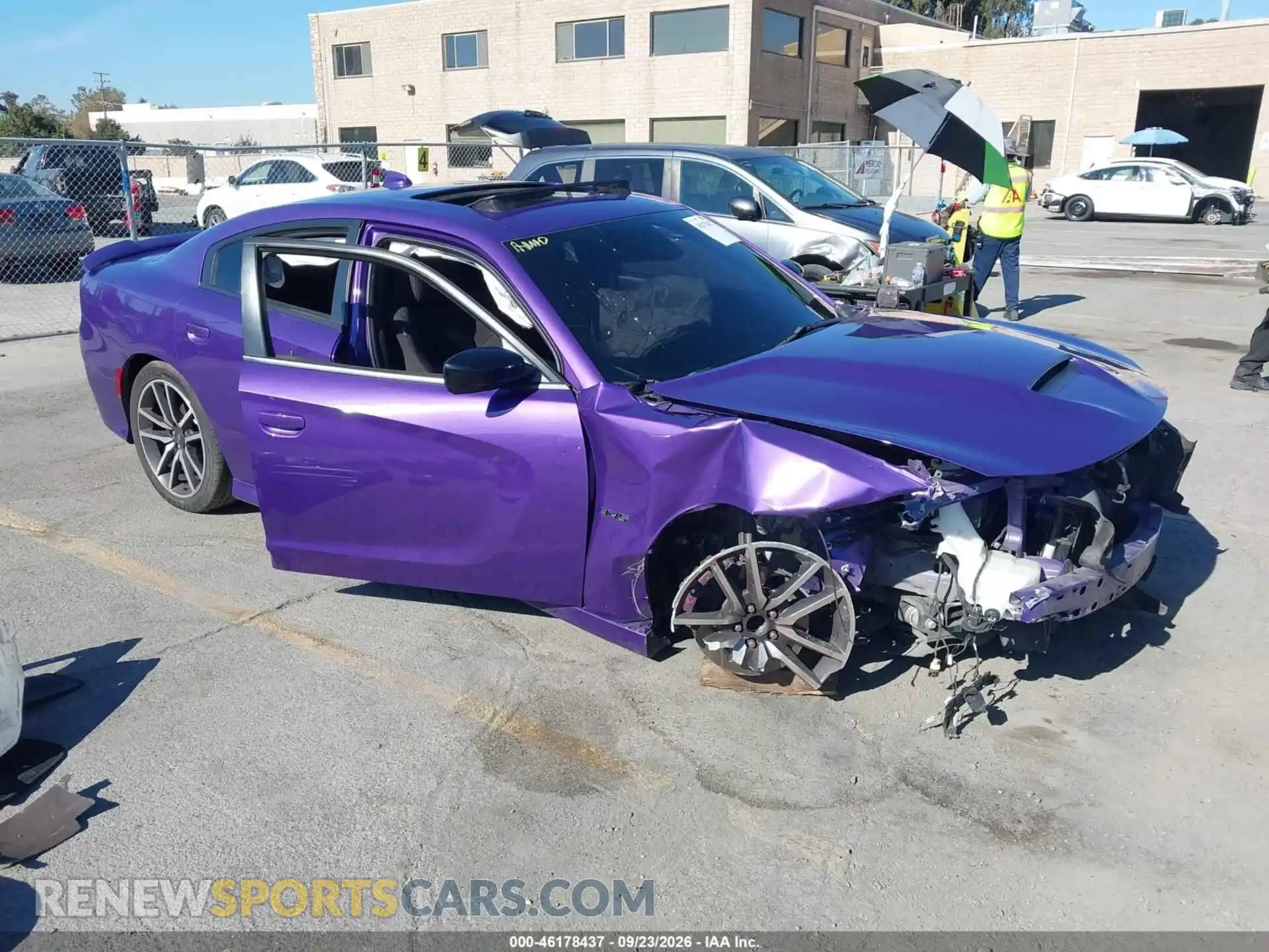 1 Photograph of a damaged car 2C3CDXCT4PH604354 DODGE CHARGER 2023