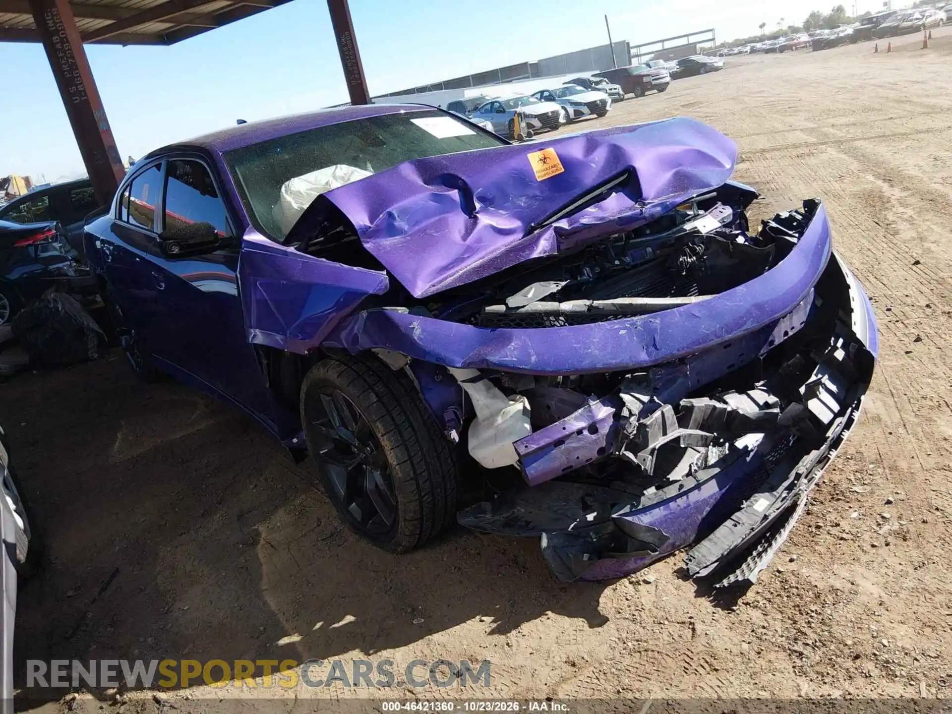 1 Photograph of a damaged car 2C3CDXCT5PH663641 DODGE CHARGER 2023