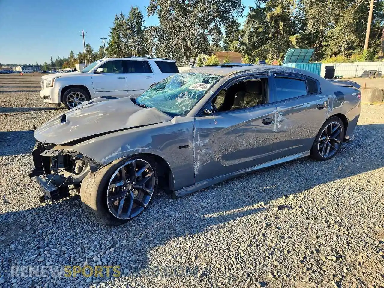 1 Photograph of a damaged car 2C3CDXCT6PH608647 DODGE CHARGER 2023
