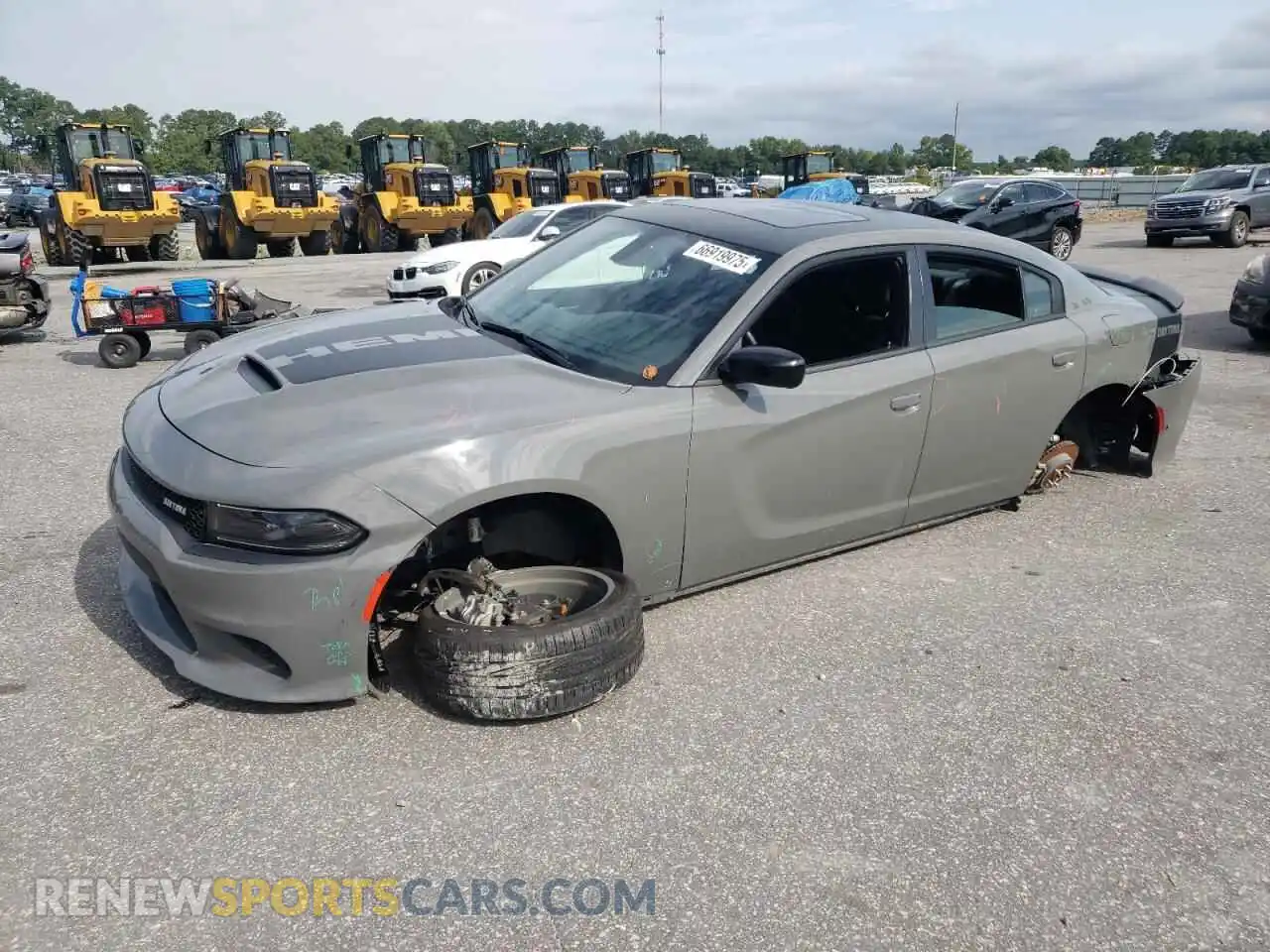 1 Photograph of a damaged car 2C3CDXCT7PH701290 DODGE CHARGER 2023