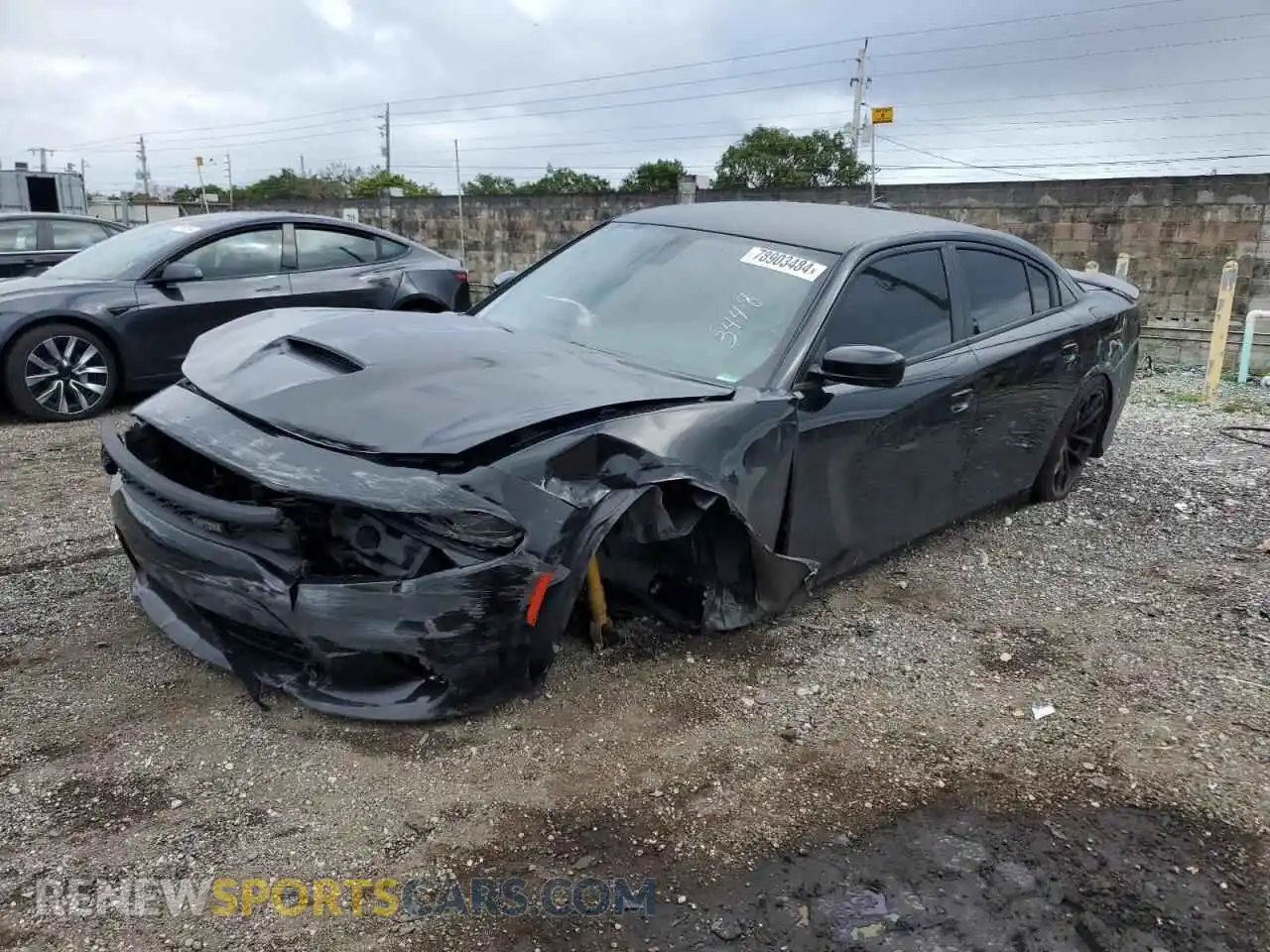 1 Photograph of a damaged car 2C3CDXGJ5PH673448 DODGE CHARGER 2023