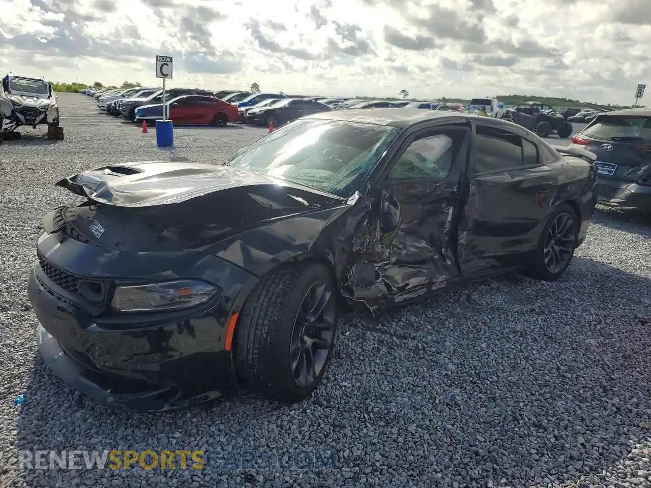 1 fotografías del automóvil dañado 2C3CDXGJ6PH687410 DODGE CHARGER 2023