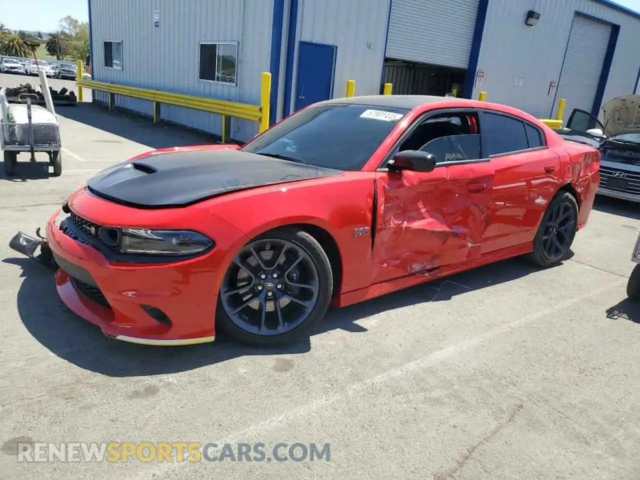 1 Photograph of a damaged car 2C3CDXGJ8PH583971 DODGE CHARGER 2023