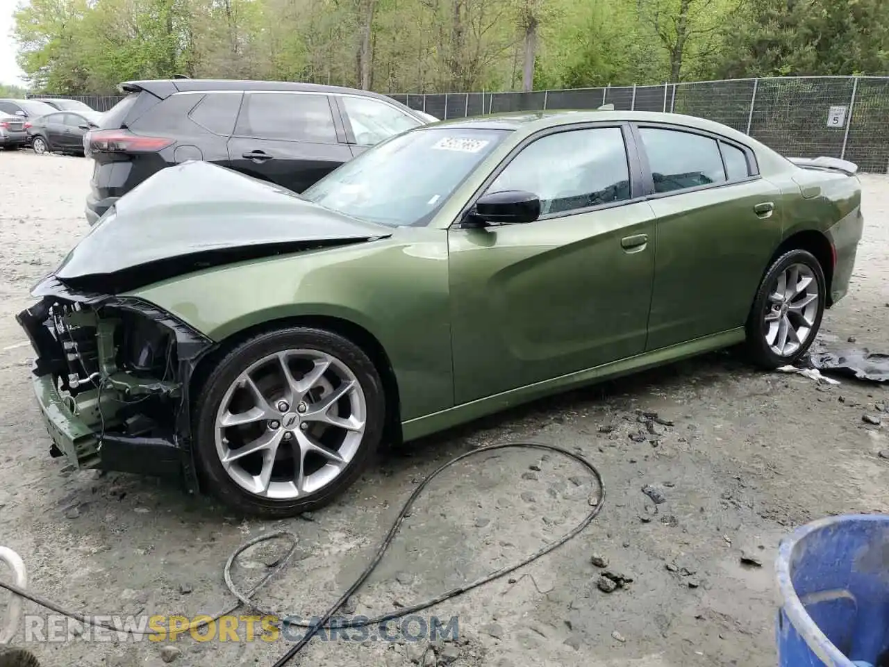1 Photograph of a damaged car 2C3CDXHG1PH588092 DODGE CHARGER 2023