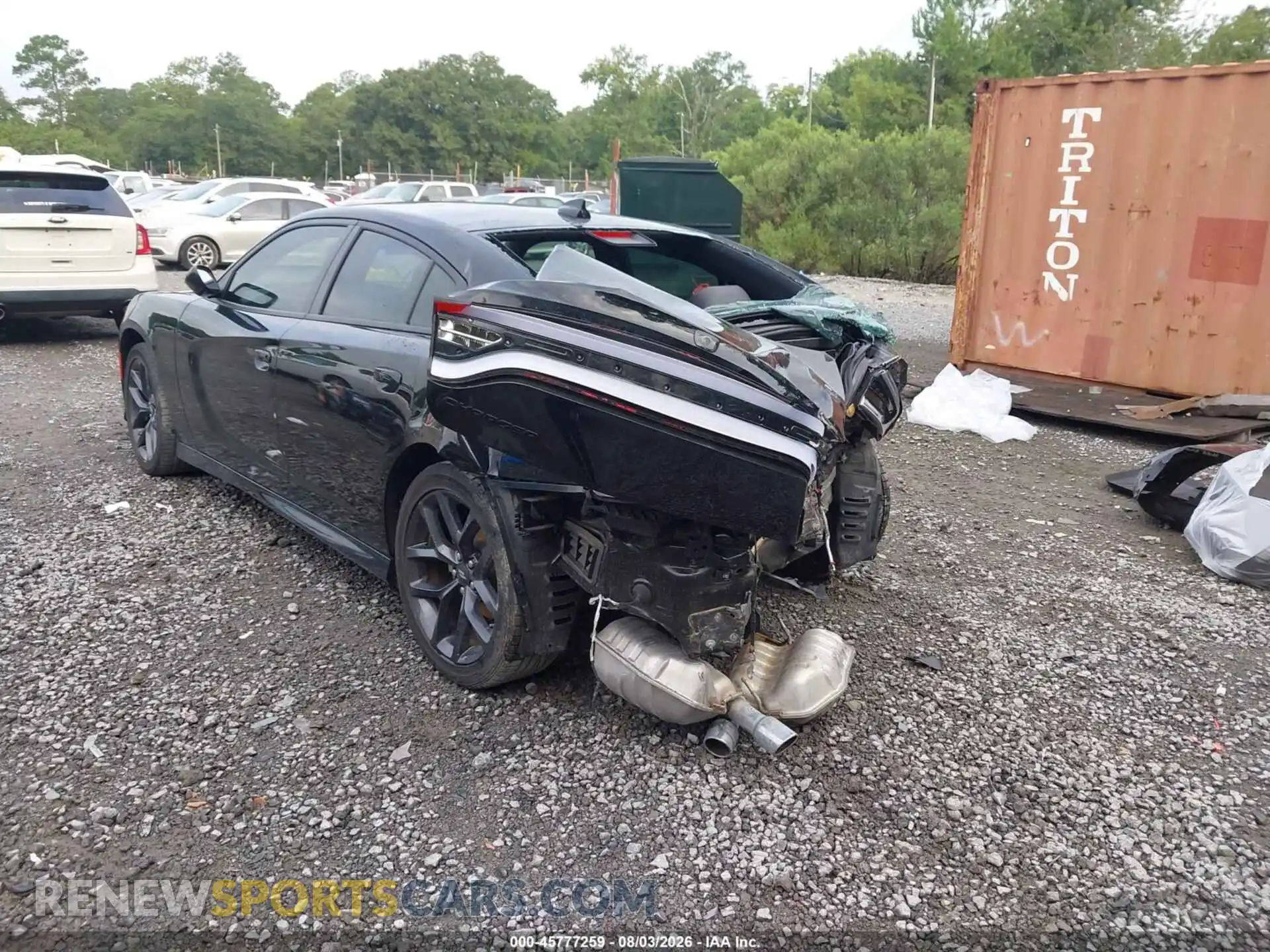 3 fotografías del automóvil dañado 2C3CDXHG1PH671523 DODGE CHARGER 2023
