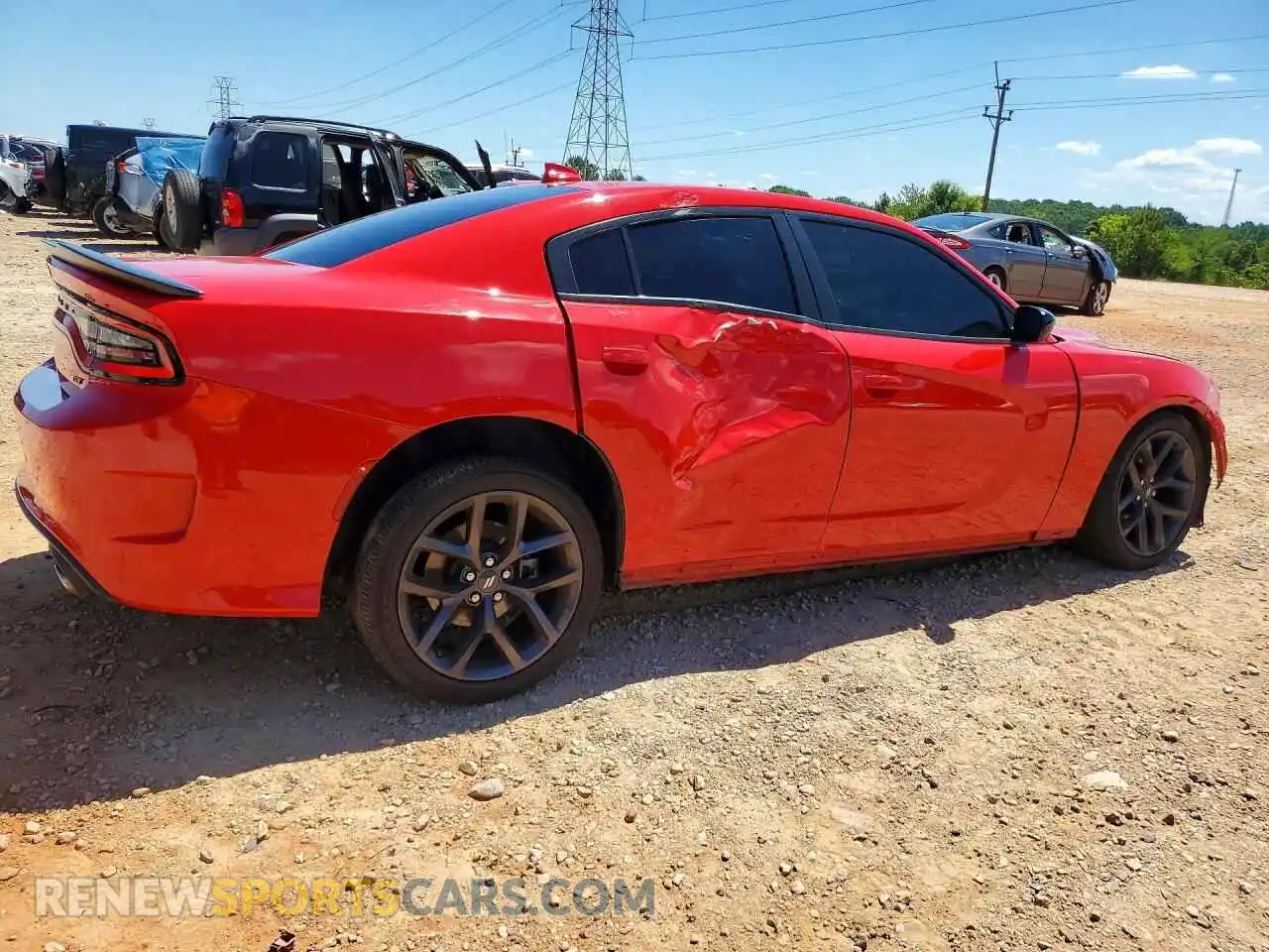 3 Фотография поврежденного автомобиля 2C3CDXHG2PH611685 DODGE CHARGER 2023