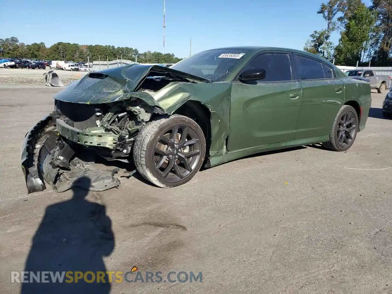 1 Photograph of a damaged car 2C3CDXHG2PH672986 DODGE CHARGER 2023