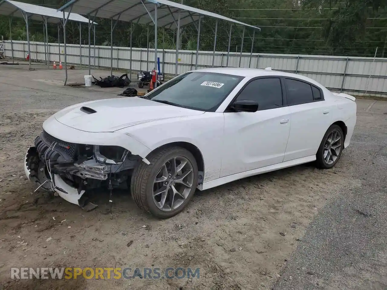 1 Photograph of a damaged car 2C3CDXHG2PH683082 DODGE CHARGER 2023