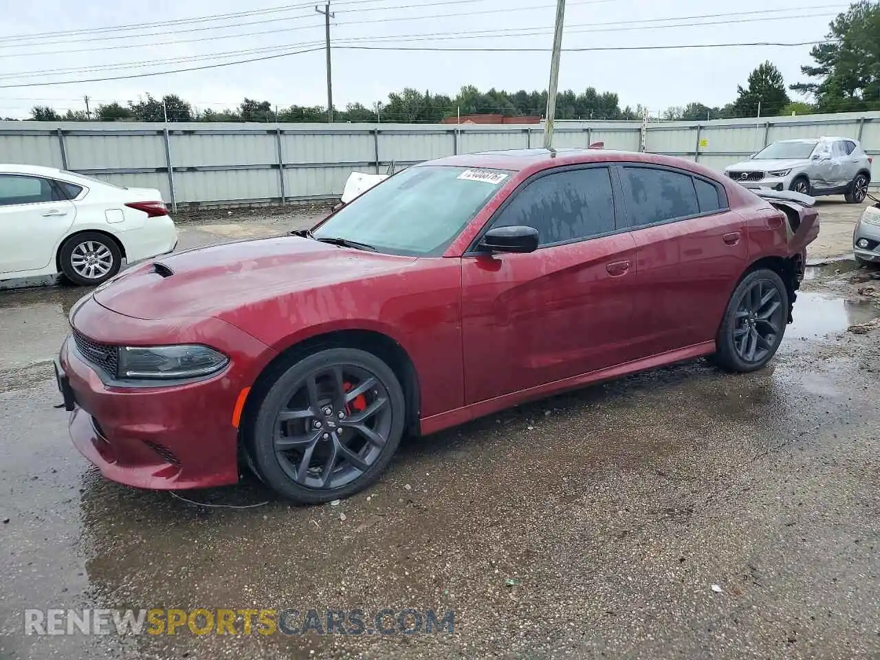 1 Photograph of a damaged car 2C3CDXHG3PH512129 DODGE CHARGER 2023