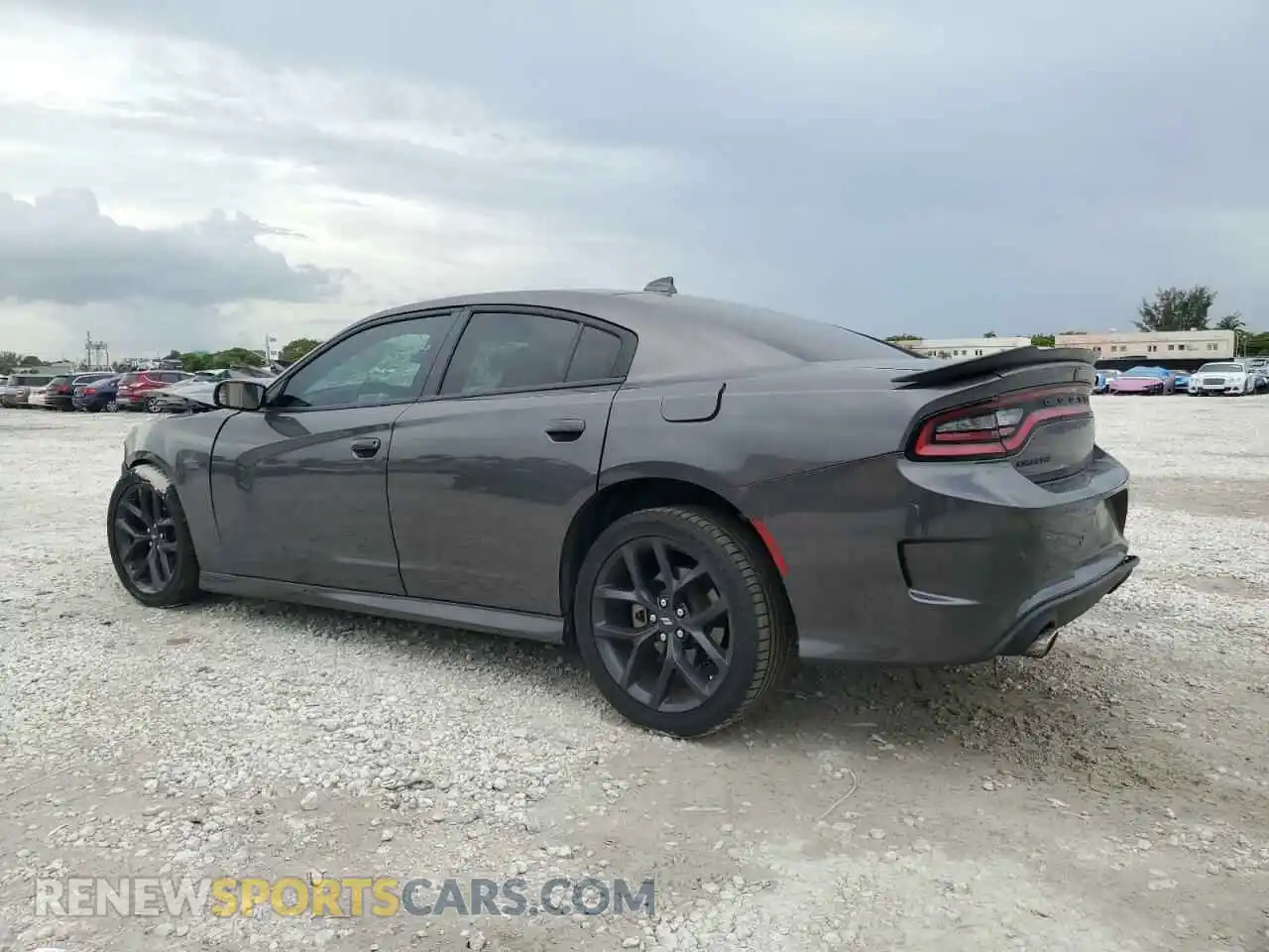 2 fotografías del automóvil dañado 2C3CDXHG3PH516858 DODGE CHARGER 2023