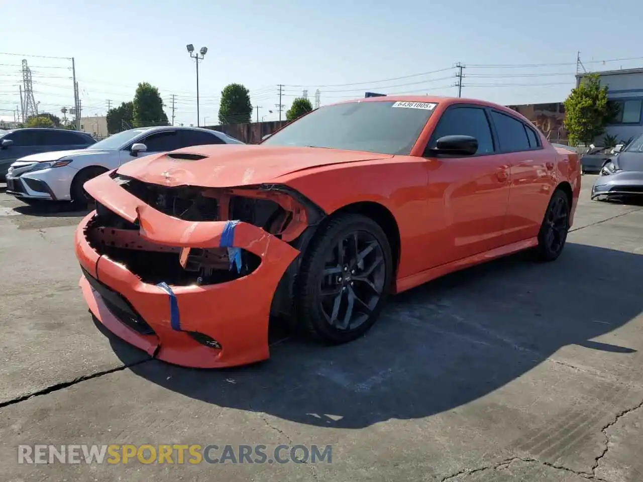 1 Photograph of a damaged car 2C3CDXHG4PH523690 DODGE CHARGER 2023