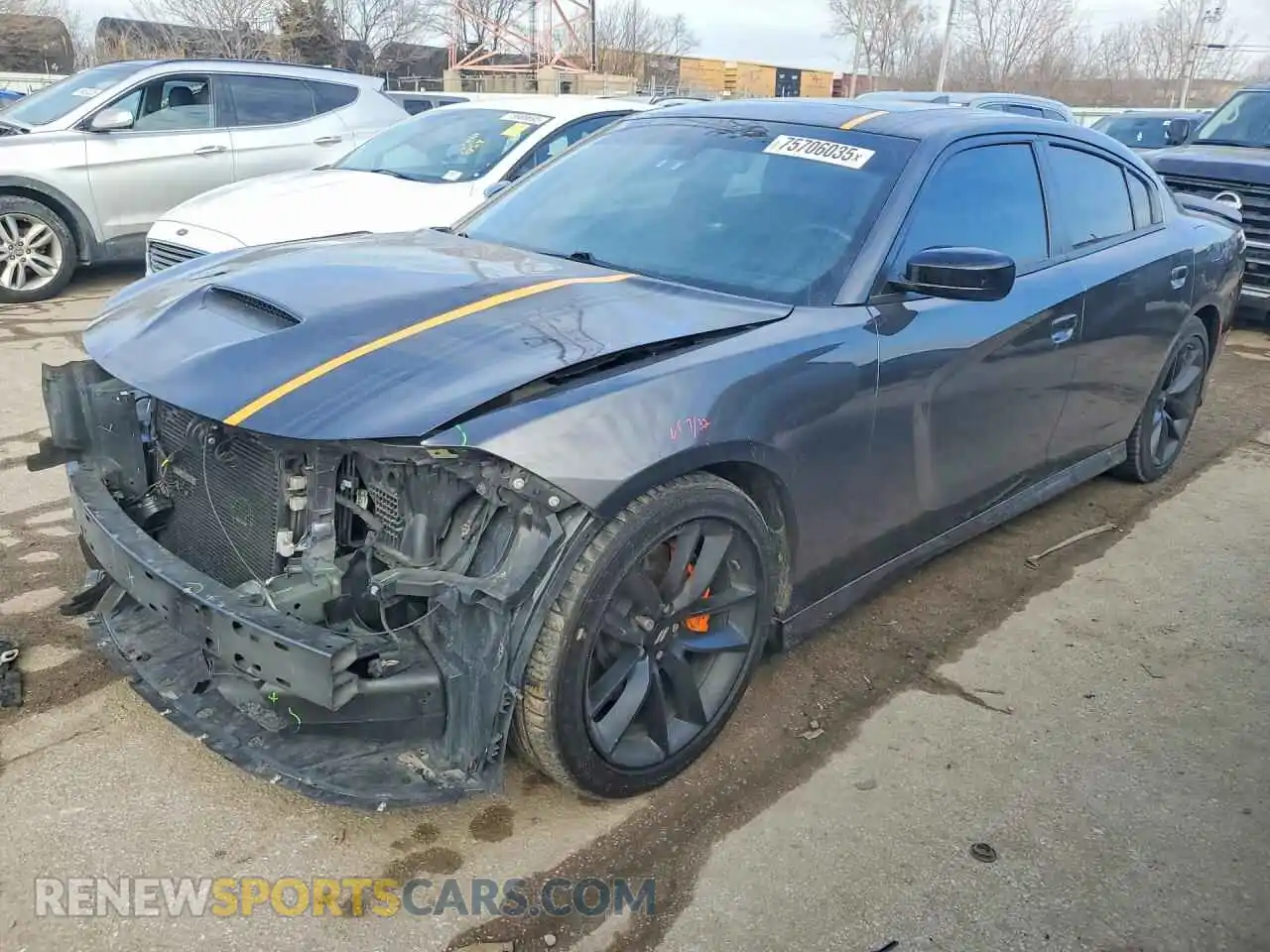 1 Photograph of a damaged car 2C3CDXHG4PH631324 DODGE CHARGER 2023
