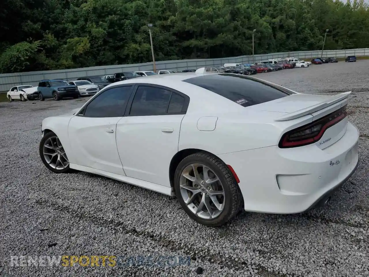 2 fotografías del automóvil dañado 2C3CDXHG5PH690155 DODGE CHARGER 2023