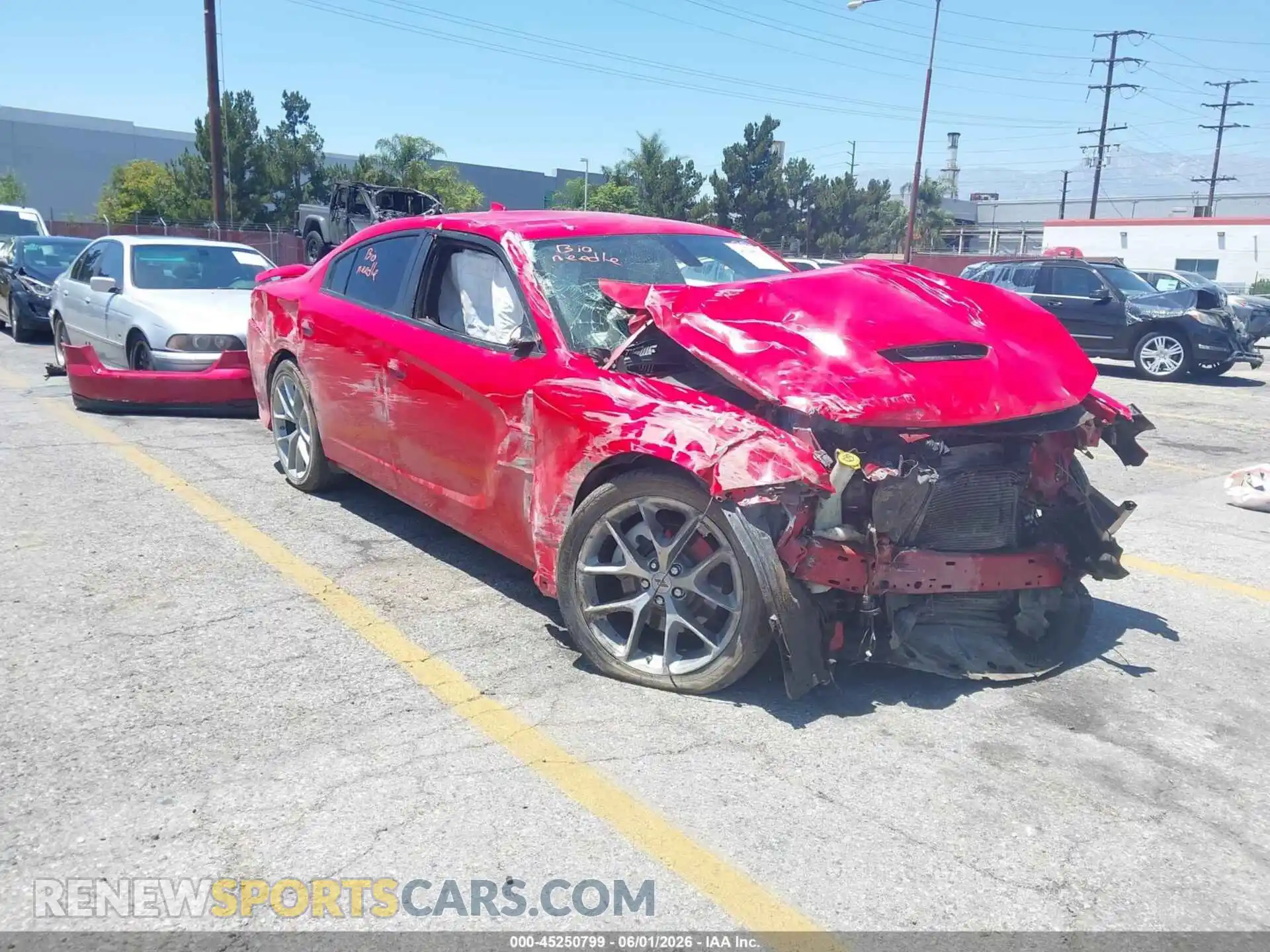 1 Photograph of a damaged car 2C3CDXHG7PH554559 DODGE CHARGER 2023