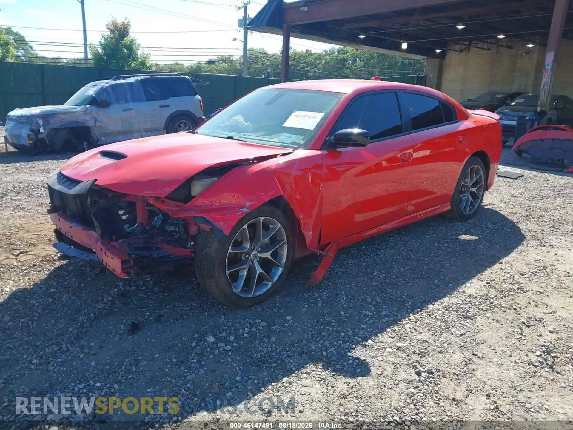 2 Photograph of a damaged car 2C3CDXHG7PH603338 DODGE CHARGER 2023