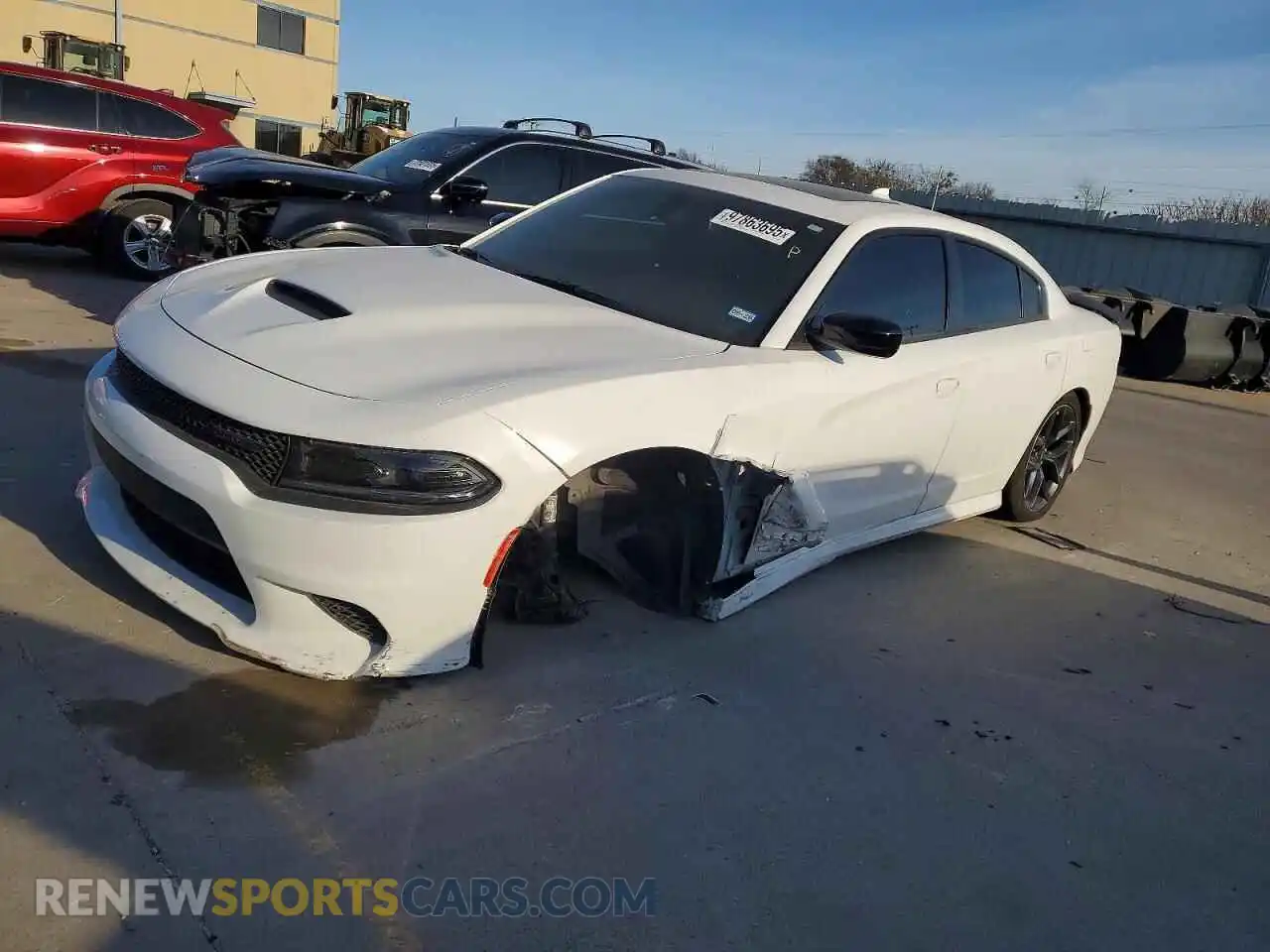 1 Photograph of a damaged car 2C3CDXHG7PH701074 DODGE CHARGER 2023