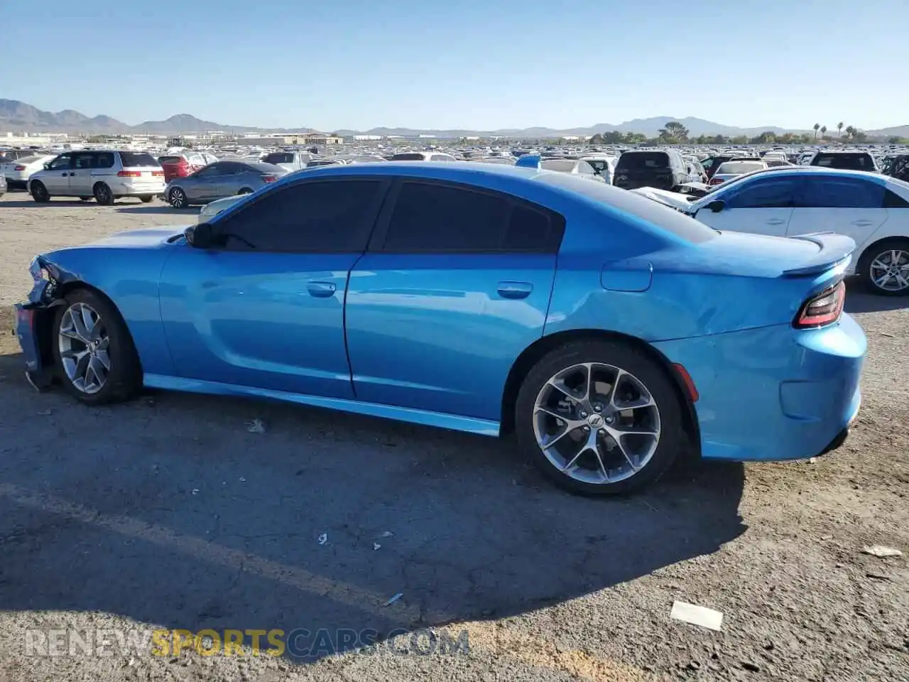 2 fotografías del automóvil dañado 2C3CDXHG8PH598716 DODGE CHARGER 2023