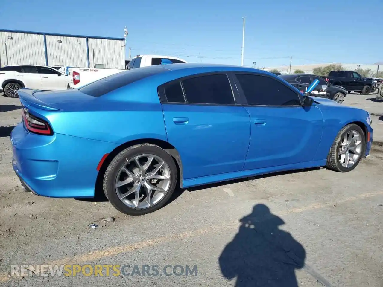 3 fotografías del automóvil dañado 2C3CDXHG8PH598716 DODGE CHARGER 2023