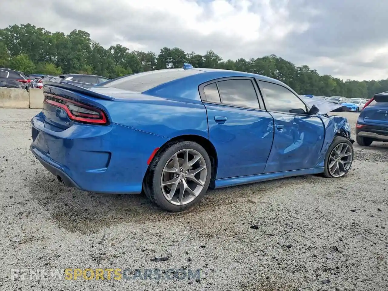 3 fotografías del automóvil dañado 2C3CDXHG8PH603400 DODGE CHARGER 2023