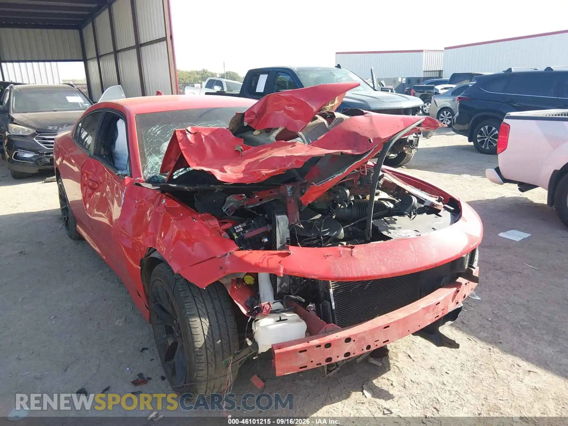 1 Photograph of a damaged car 2C3CDXHG8PH607124 DODGE CHARGER 2023