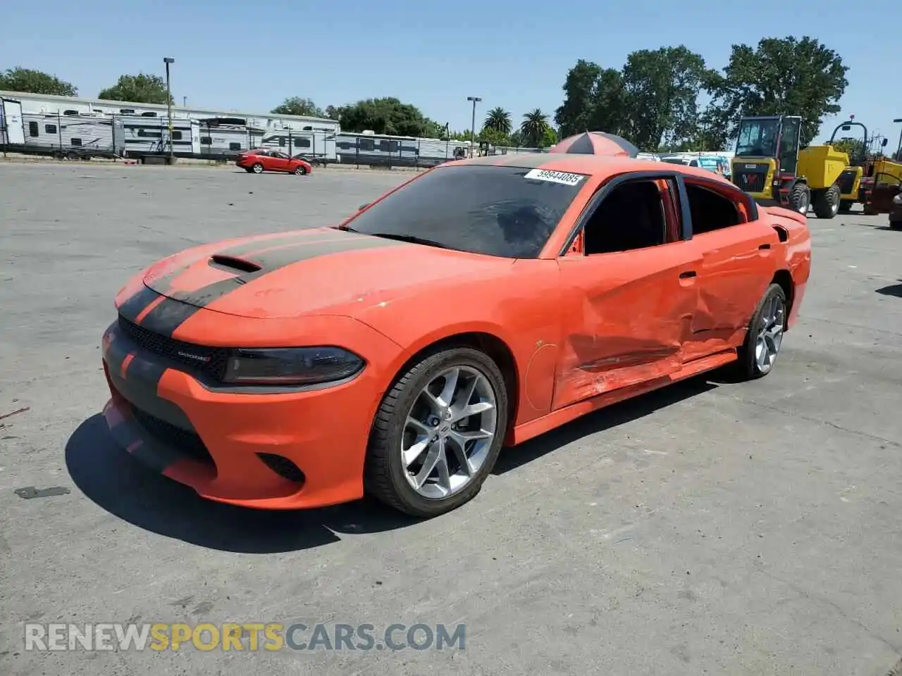1 Photograph of a damaged car 2C3CDXHG9PH513334 DODGE CHARGER 2023